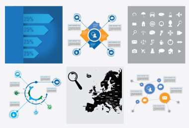 Infographic öğeleri şekil