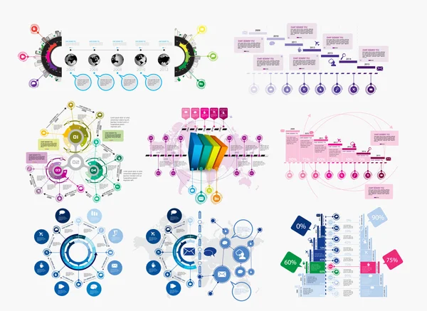 Iş illüstrasyon infographics — Stok Vektör