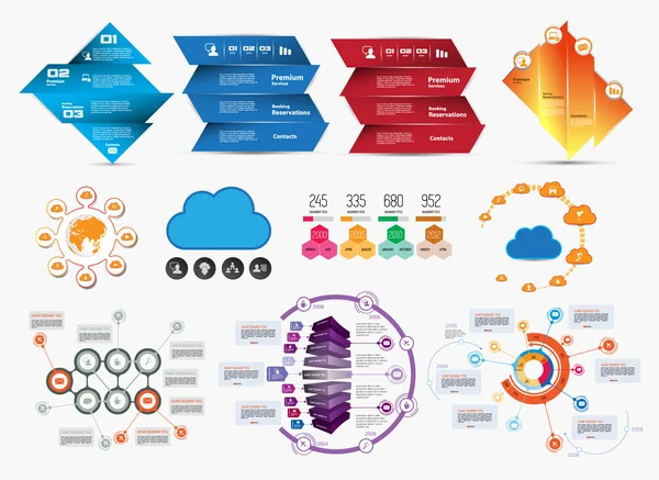 Infographie d'illustration d'entreprise — Image vectorielle