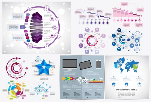 Biznesu infografiki szablon — Wektor stockowy