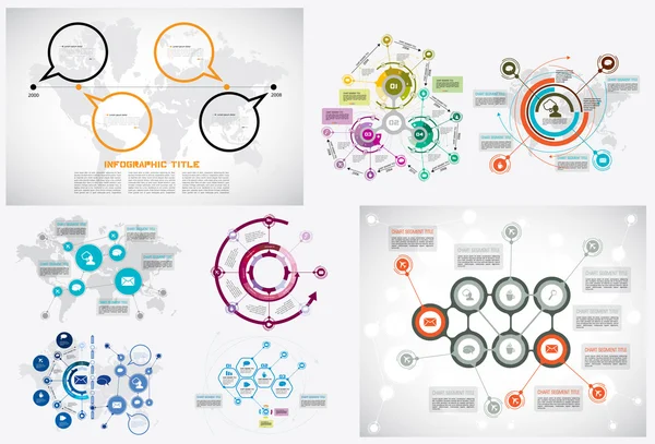 Modello di infografica aziendale — Vettoriale Stock