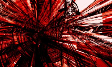 3D kırmızı alan arka plan