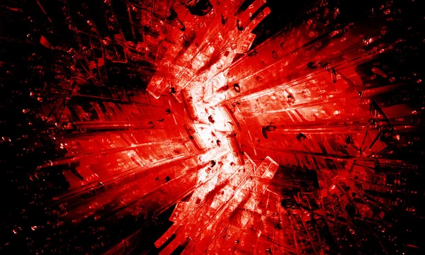 Red explosion abstract background — Stock Photo, Image