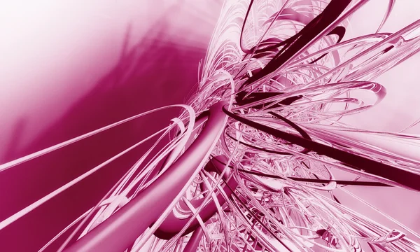 3D rosa futuristischer Hintergrund — Stockfoto