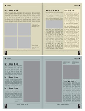 iş broşürü illüstrasyon