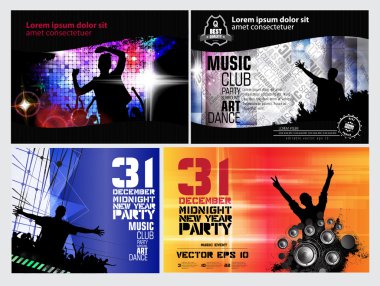 Konser parti illüstrasyon