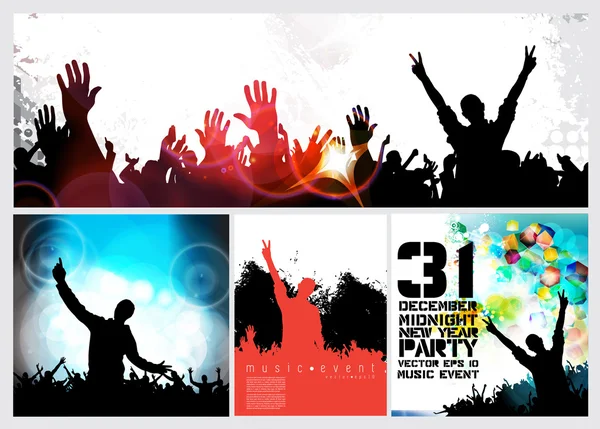 Concert party illustration — Stock Vector