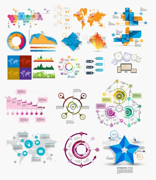 Modern iş Infographic — Stok Vektör