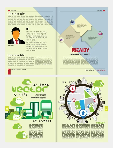 Infographic mall illustration — Stock vektor