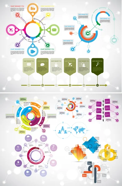 Ilustração modelo infográfico —  Vetores de Stock