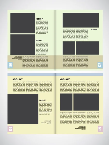 Diseño de plantilla de folleto — Archivo Imágenes Vectoriales