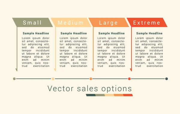 Options de vente simples — Image vectorielle