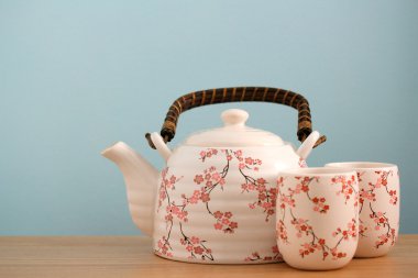 Çay potu arka plan