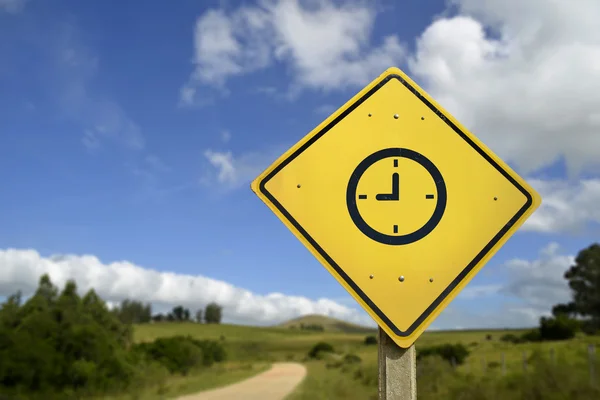 Take time off and enjoy nature road sign icon — Stock Photo, Image