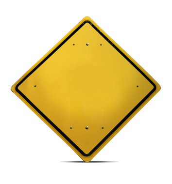 Konsept trafik yol işareti şablonu