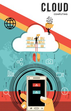 Bulut tasarım indir veri--dan telefon bilgisayar
