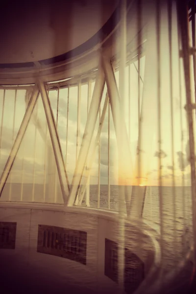 Beach coast landscape view from lighthouse — Stock Photo, Image