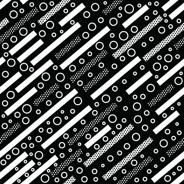 Geometrisk Vintage bakgrund i svart och vitt — Stock vektor