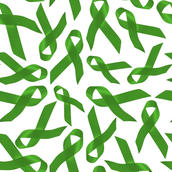 Kidney cancer seamless pattern with ribbons — Stock Photo, Image