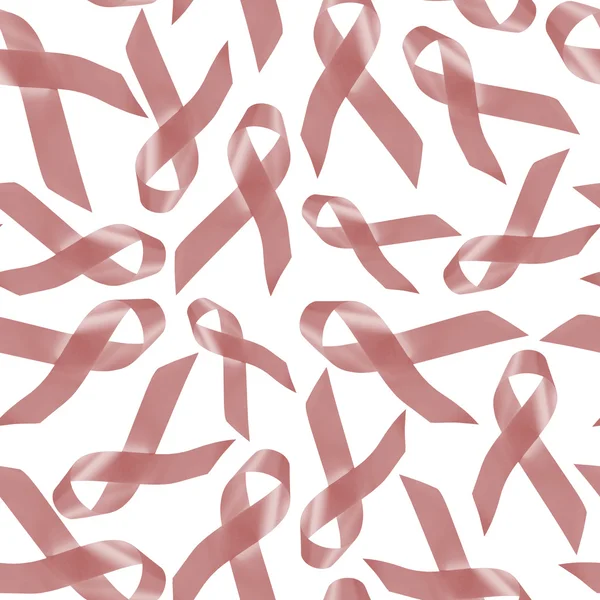 リボンで子宮癌のシームレス パターン — ストック写真