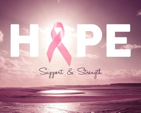 Roze hoop borst kanker bewustzijn achtergrond — Stockfoto