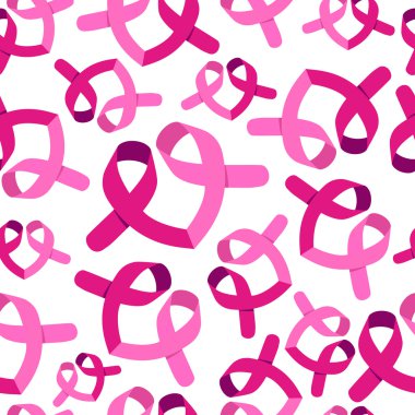 Meme Kanseri Bilinçlendirme pembe kurdele desen