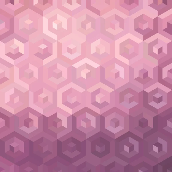 Ilustrasi latar belakang isometrik pink - Stok Vektor