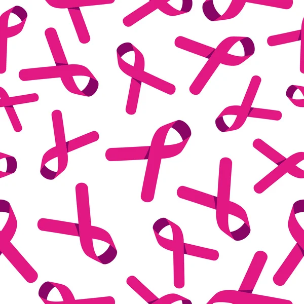 Breast cancer support bakgrund med rosa bandet — Stock vektor