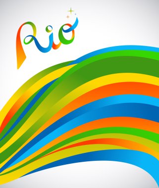 Rio tasarım için renk sanat ile Rio spor oyunları