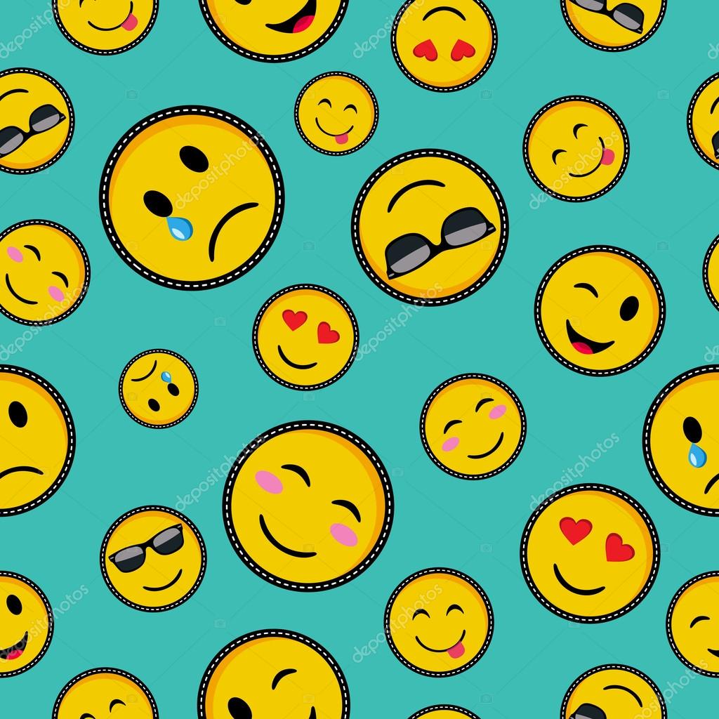 Cute emoji designs Seamless pattern Stock Vector by ©cienpies ...