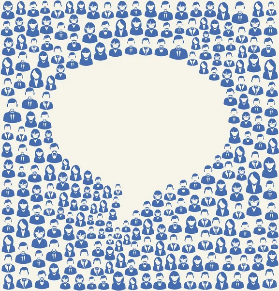 Social media user speech bubble — Stock Vector