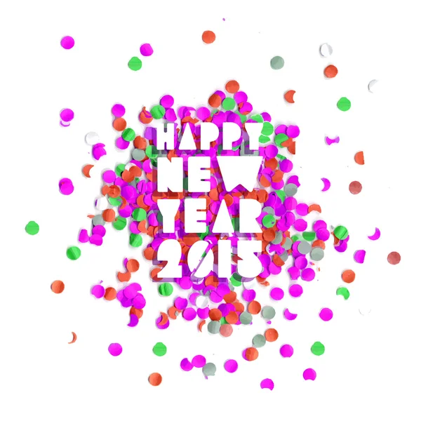 Happy New Year 2015 card de petrecere — Vector de stoc