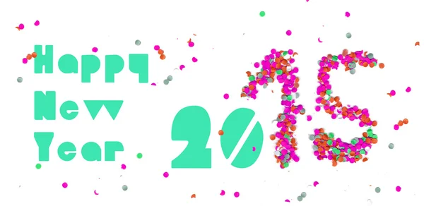 Ευτυχισμένο το νέο έτος 2015 κόμμα πανό — Διανυσματικό Αρχείο