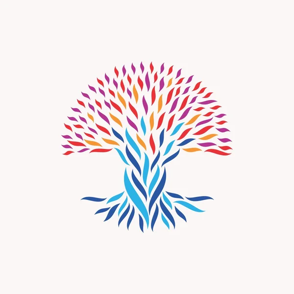 Unidad concepto de árbol abstracto — Vector de stock