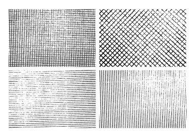 Grunge şerit doku arka planlar kümesi