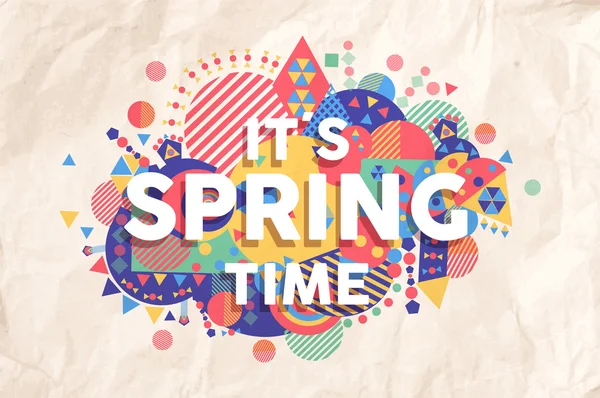 Bahar zaman teklif poster tasarımı — Stok Vektör