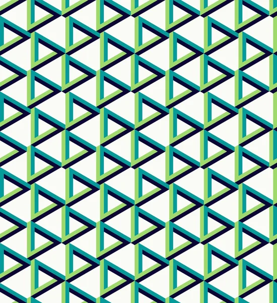 아이소메트릭 언리얼 삼각형 패턴 배경 — 스톡 벡터