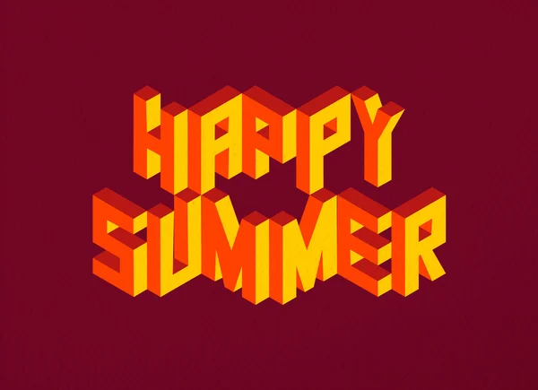 Isometrische Happy Summer offerte achtergrond — Stockvector