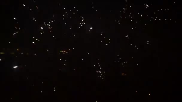 Joyeux Noël et bonne année véritable explosion feux d'artifice 