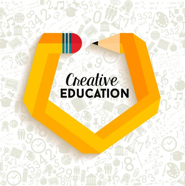 Ilustração conceito educação criativa —  Vetores de Stock