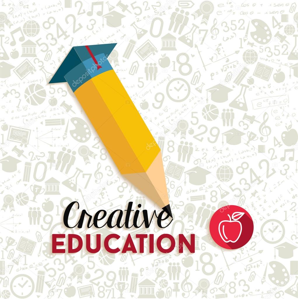 Creative education concept illustration