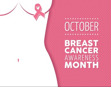 Breast cancer awareness campaign woman background clipart