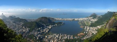 rio de Janeiro, Brezilya manzara panoramik görünüm