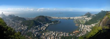 rio de Janeiro, Brezilya manzara panoramik görünüm