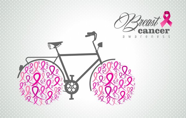 Розовые велосипедные колеса
