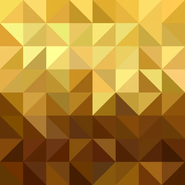 Gold Dreieck quadratische nahtlose Muster low poly — Stockvektor