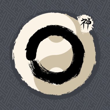 Traditional Zen circle illustration enso