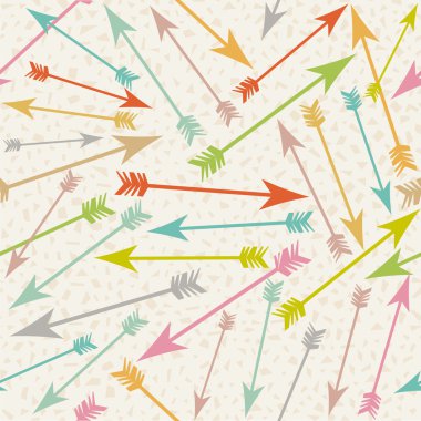 Arrow boho indian seamless pattern tribal hipster