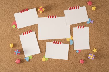 Kağıt Not office panosu cork dikkat şablon portföy