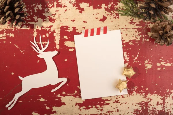 Kerstmis en Nieuwjaar vintage sjabloon — Stockfoto